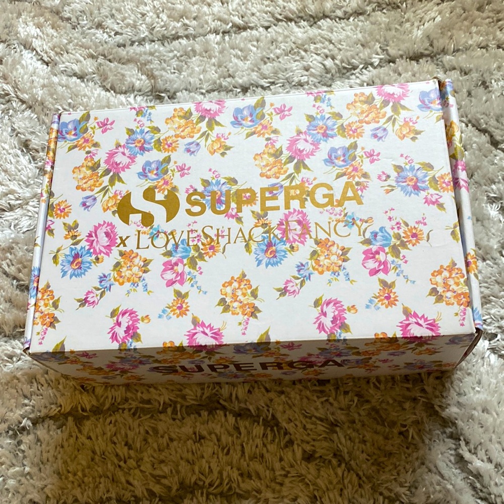 Superga x LoveShackFancy size 6 USA 36 Euro Perky Peach Platform - Picture 2 of 5